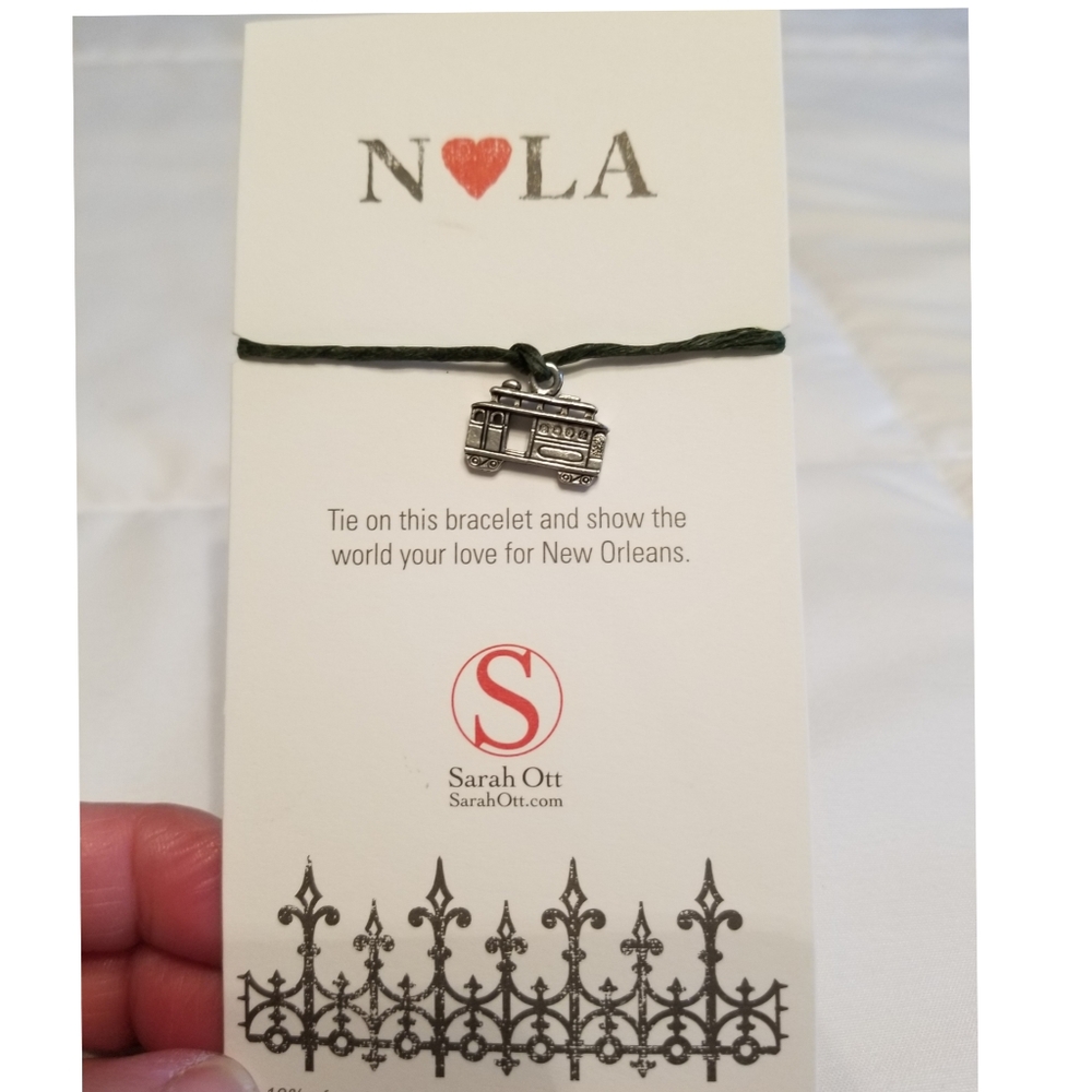 NOLA Streetcar Tie Braclet
